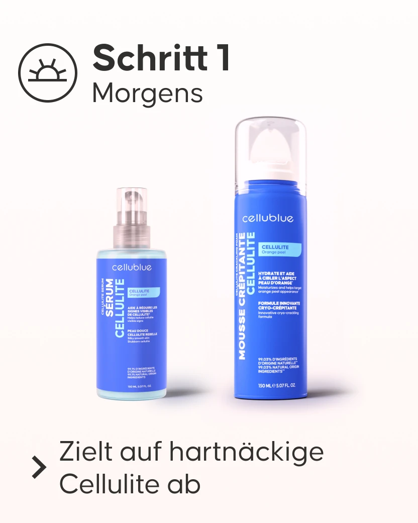 Cellublue Expertenpaket Pflegeprodukte gegen Cellulite im Detail