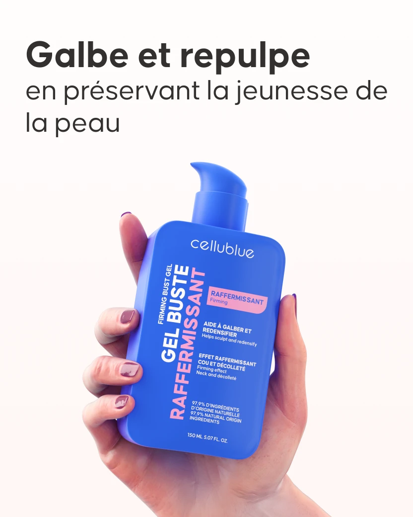 Étape 2 massage gel raffermissant poitrine Cellublue