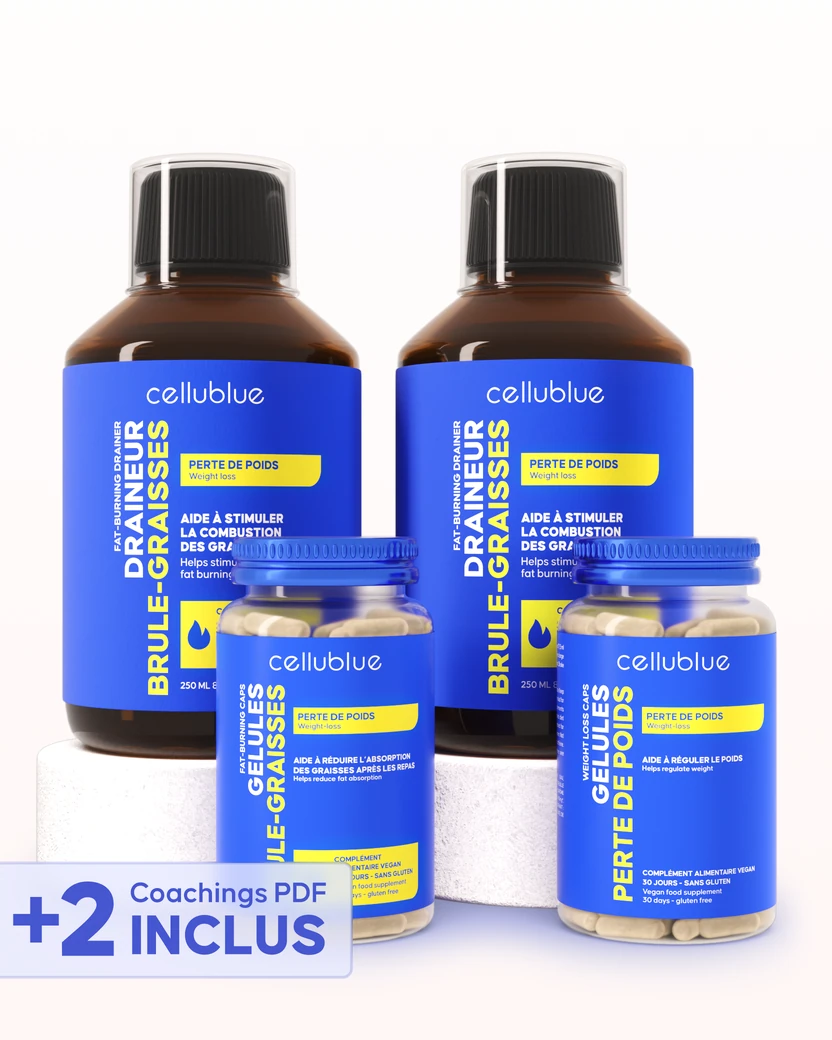 Résultats cure perte de poids Cellublue avant après