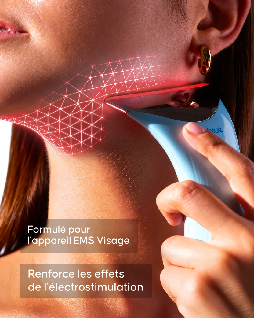 Appareil électrostimulation visage Cellublue compatible gel conducteur