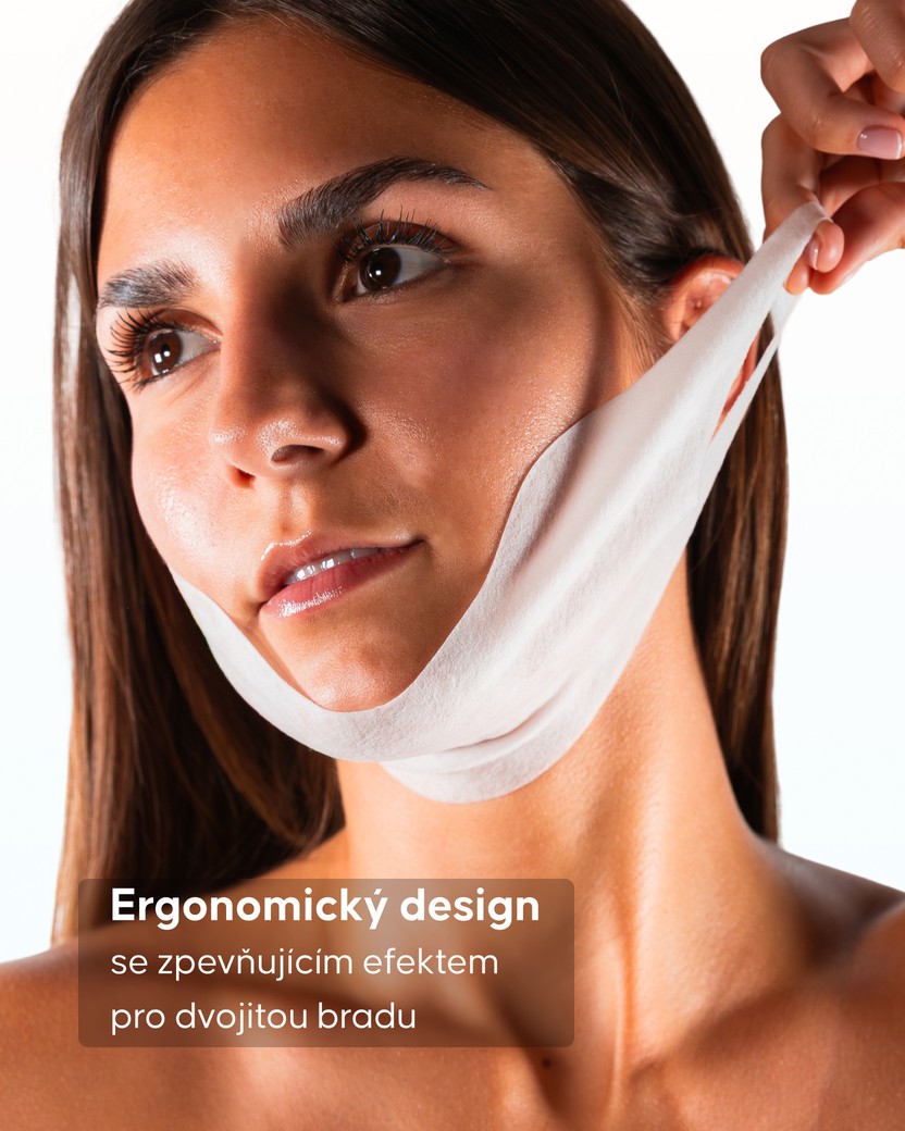 Maska na podbradek Cellublue detail ergonomického tvaru