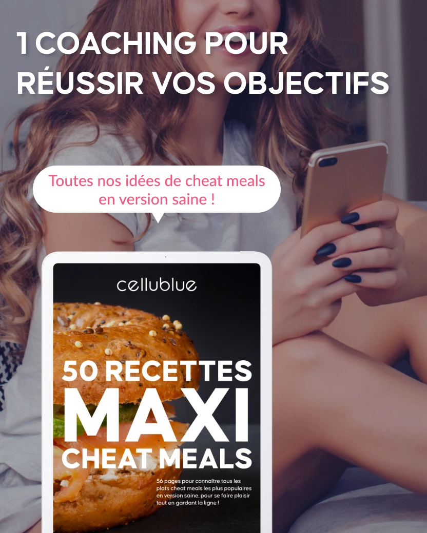 Slider guide cheat meals Cellublue ingrédients et bienfaits