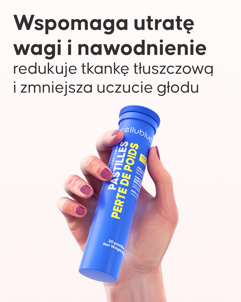 Składniki naturalne pastylek odchudzających Cellublue z Yerba Maté