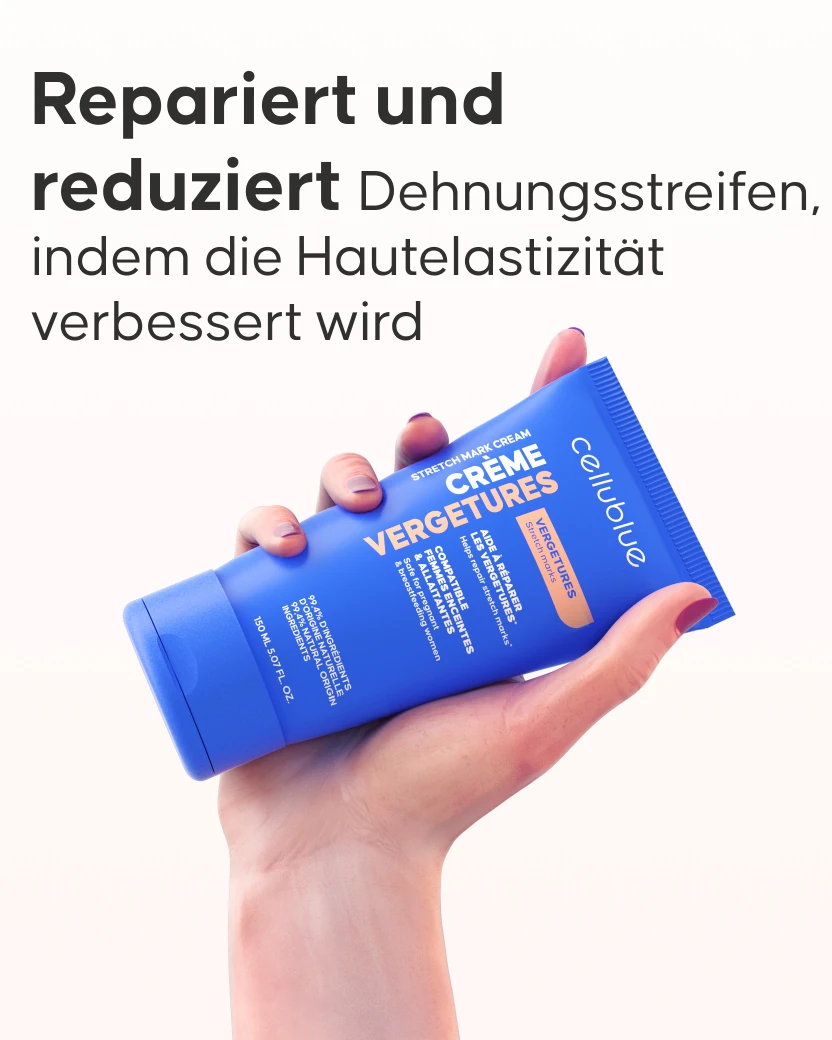 Reparierende Dehnungsstreifen Creme Textur und Konsistenz