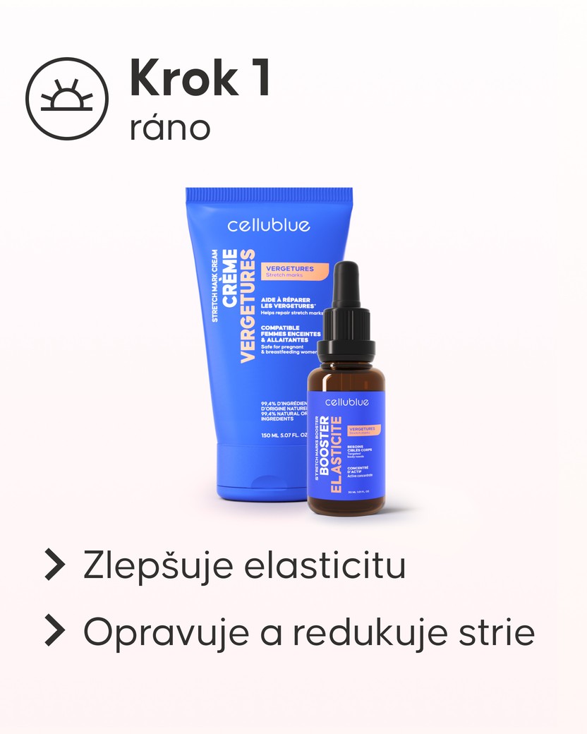 Maxi balíček Cellublue výsledky na striích před a po