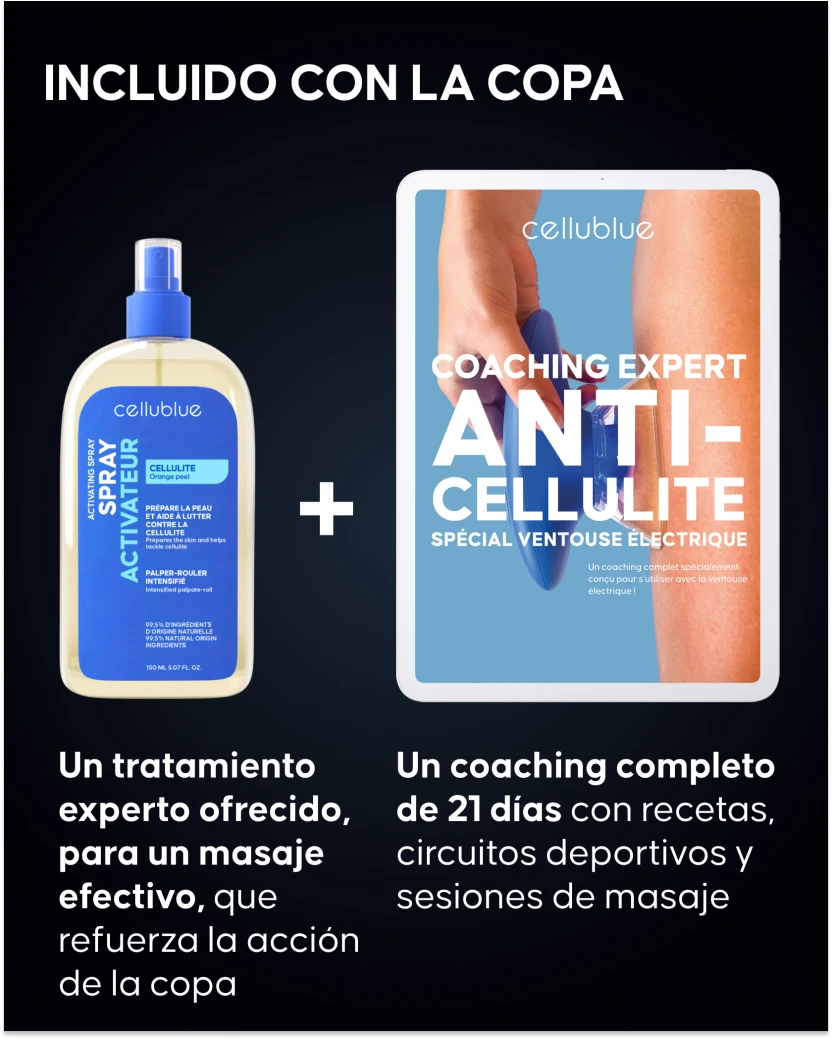 Ventosa eléctrica Cellublue con accesorios incluidos