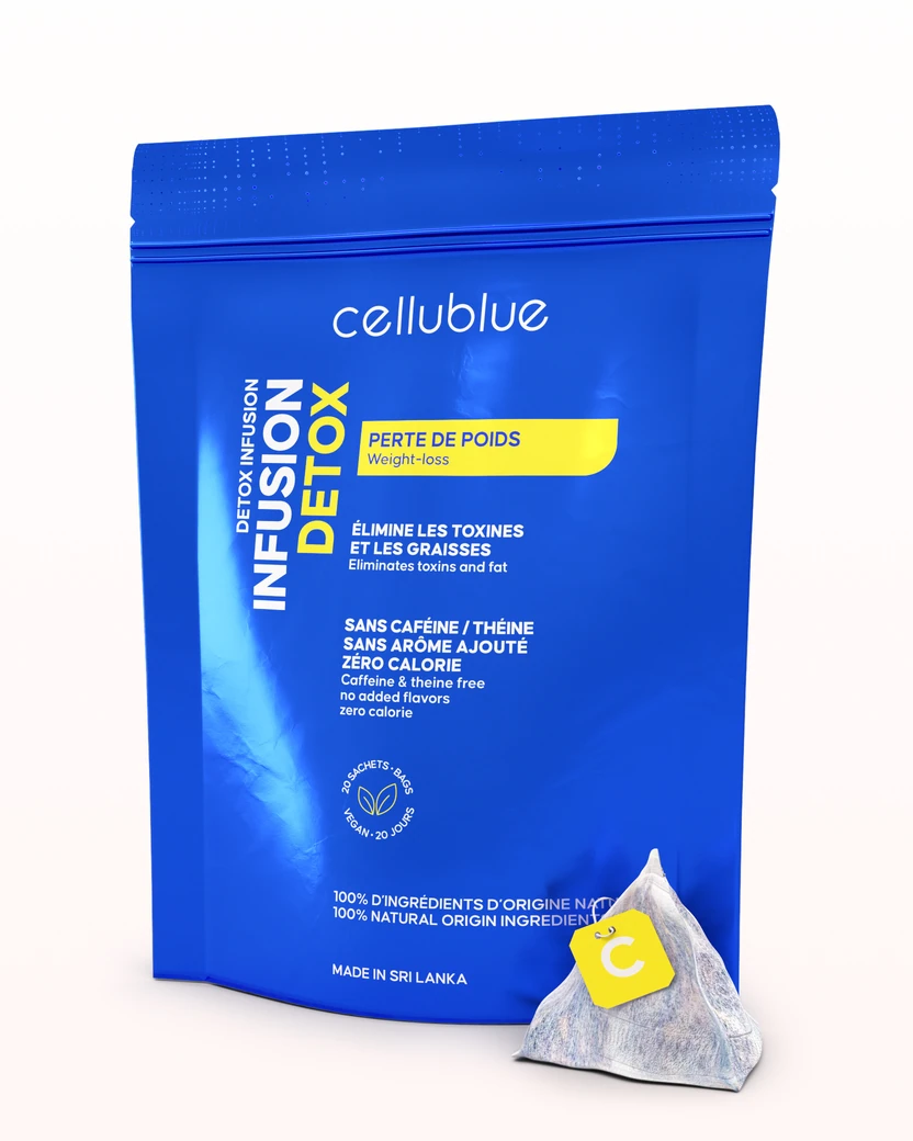 Cellublue Detox Slimming Tea night infusion box front view