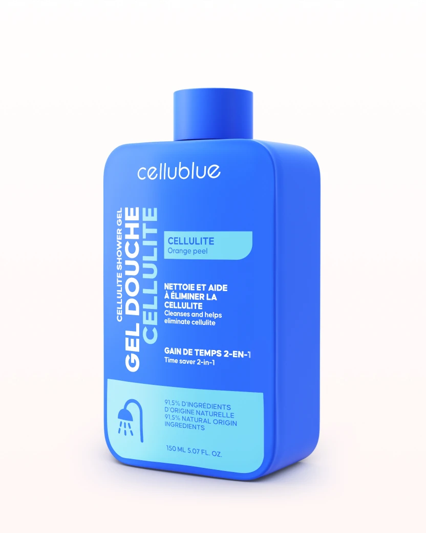 Gel de duche anticelulite Cellublue com Chá Verde e Ananás