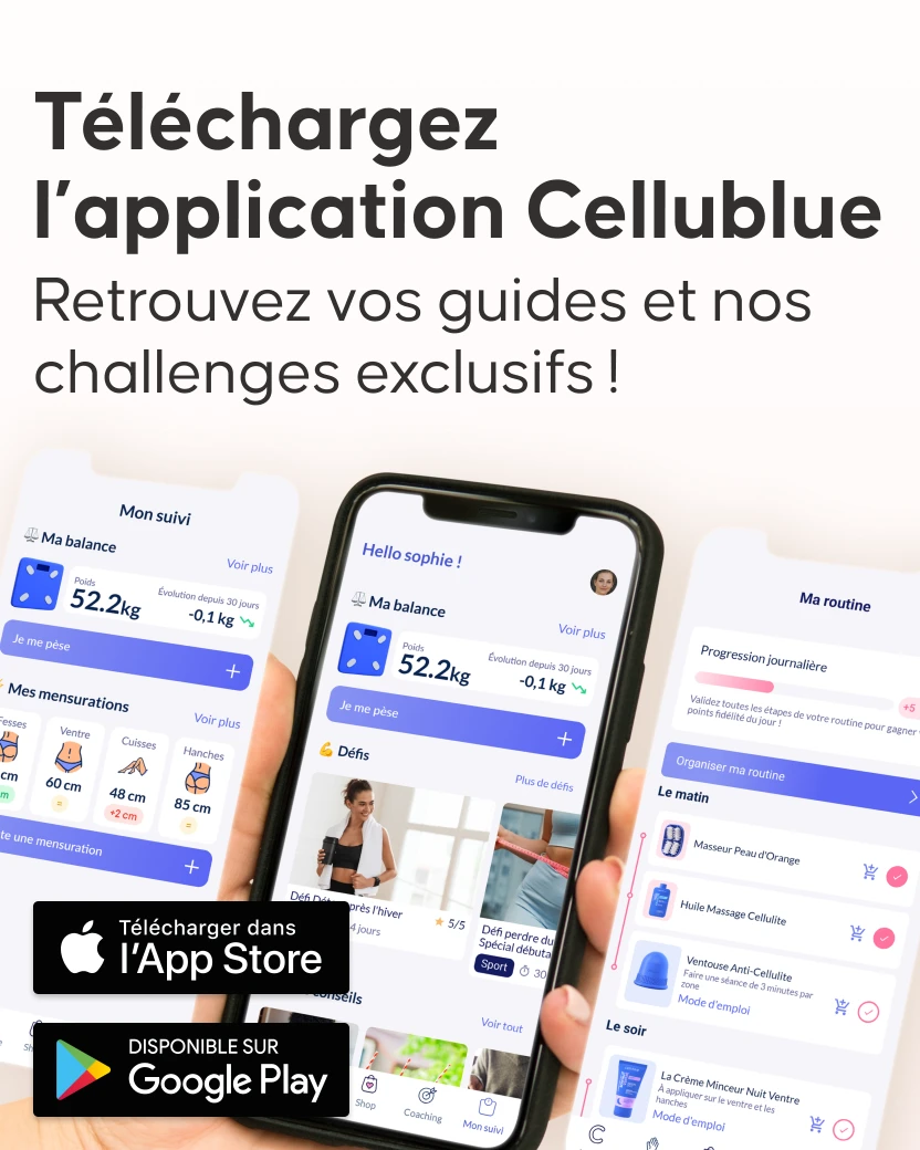 Utilisation de la brosse massage à sec Cellublue sur le corps - 4
