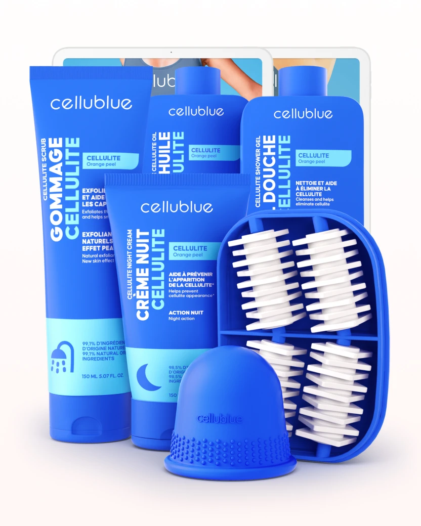 Ventosa anticellulite inclusa nel Pack Maxi Cellulite Cellublue