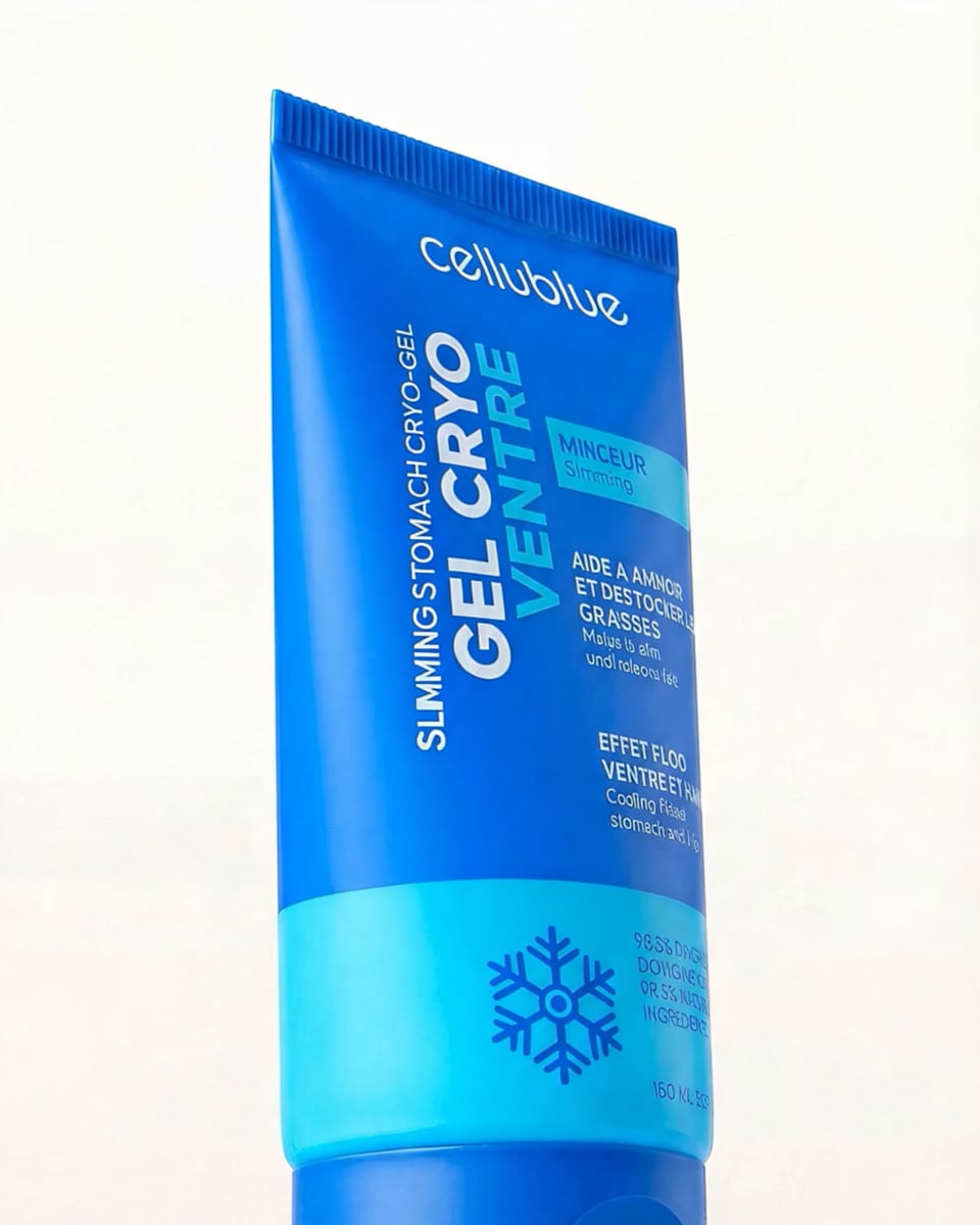 Gel cryo ventre Cellublue lifestyle utilisation quotidienne
