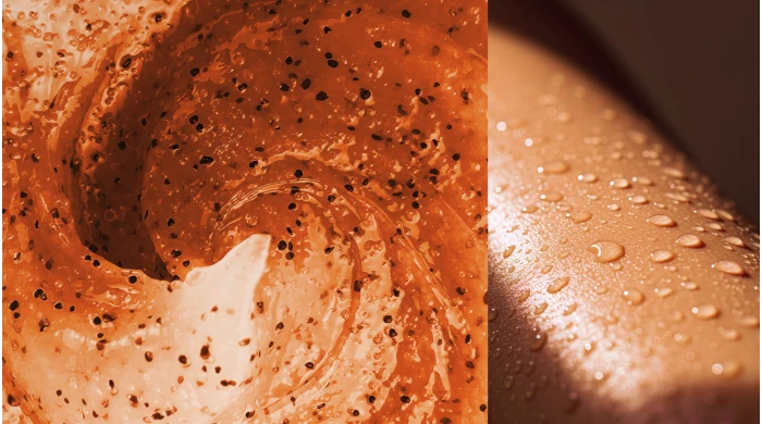 Formule exfoliante au service d'une peau douce